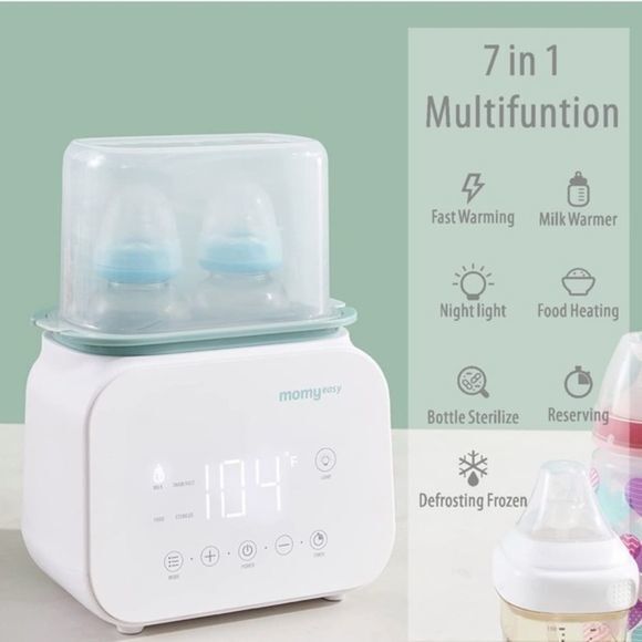 Baby Bottle Warmer, Fast Bottle Warmer 7-in-1 Food Heater&Defrost with LCD - Picture 1 of 7